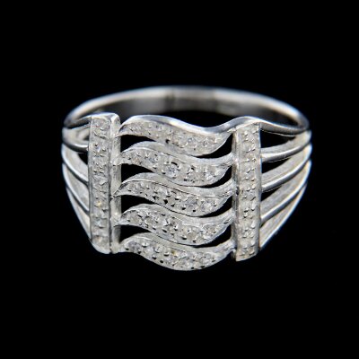 Stříbrný prsten R306