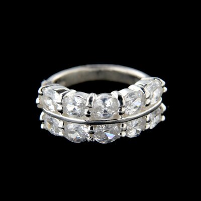 Stříbrný prsten R608W