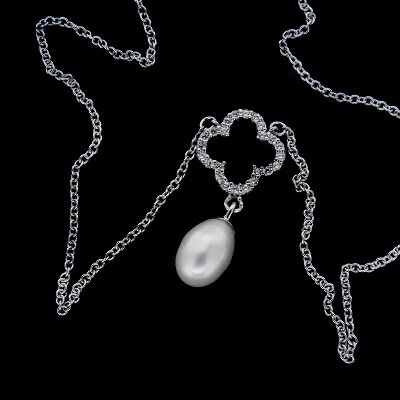 Stříbrný náhrdelník B385