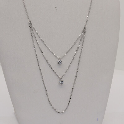 stříbrný náhrdelník B1590