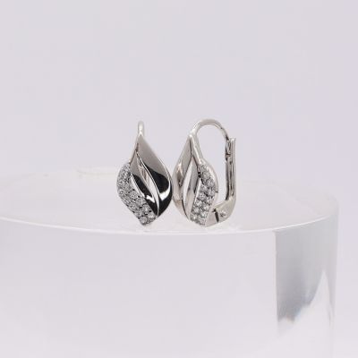 Zlaté náušnice CDL268W