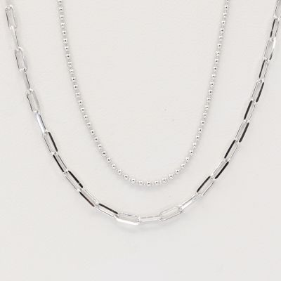 Stříbrný náhrdelník B1892