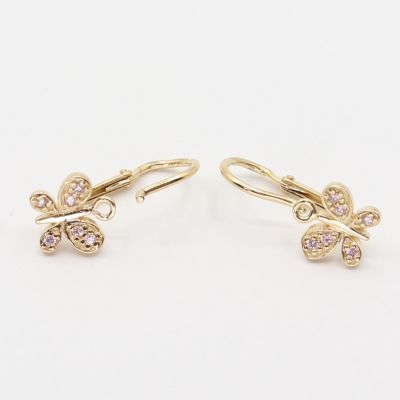 Zlaté náušnice C2748P