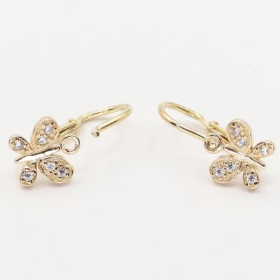 Zlaté náušnice C2748W