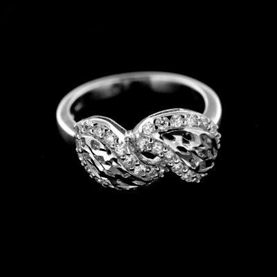 Stříbrný prsten R414
